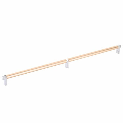 Emtek - Select Cabinet Pull 20 Inch C-C, Rectangular Stem, Smooth Bar