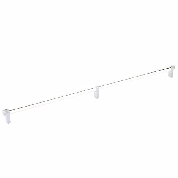 Emtek - Select Cabinet Pull 20 Inch C-C, Rectangular Stem, Smooth Bar