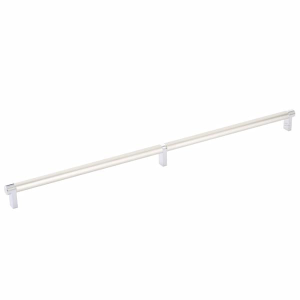 Emtek - Select Cabinet Pull 20 Inch C-C, Rectangular Stem, Smooth Bar