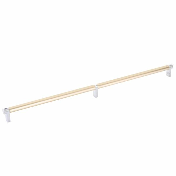 Emtek - Select Cabinet Pull 20 Inch C-C, Rectangular Stem, Smooth Bar