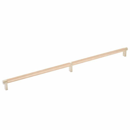 Emtek - Select Cabinet Pull 20 Inch C-C, Rectangular Stem, Knurled Bar