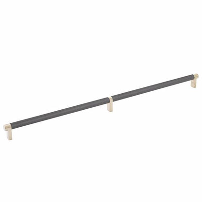 Emtek - Select Cabinet Pull 20 Inch C-C, Rectangular Stem, Knurled Bar
