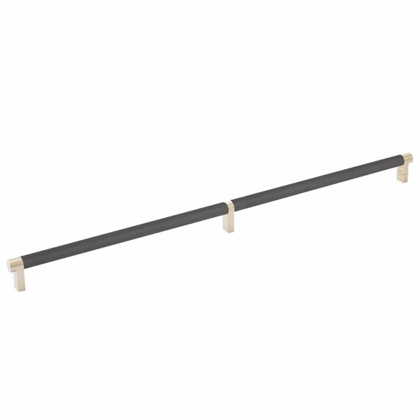 Emtek - Select Cabinet Pull 20 Inch C-C, Rectangular Stem, Knurled Bar