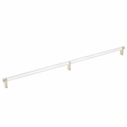 Emtek - Select Cabinet Pull 20 Inch C-C, Rectangular Stem, Knurled Bar