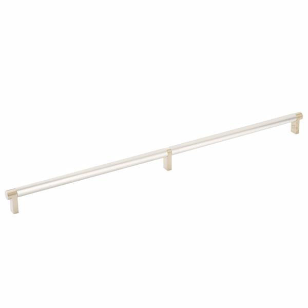 Emtek - Select Cabinet Pull 20 Inch C-C, Rectangular Stem, Smooth Bar