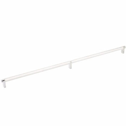 Emtek - Select Cabinet Pull 24 Inch C-C, Rectangular Stem, Knurled Bar