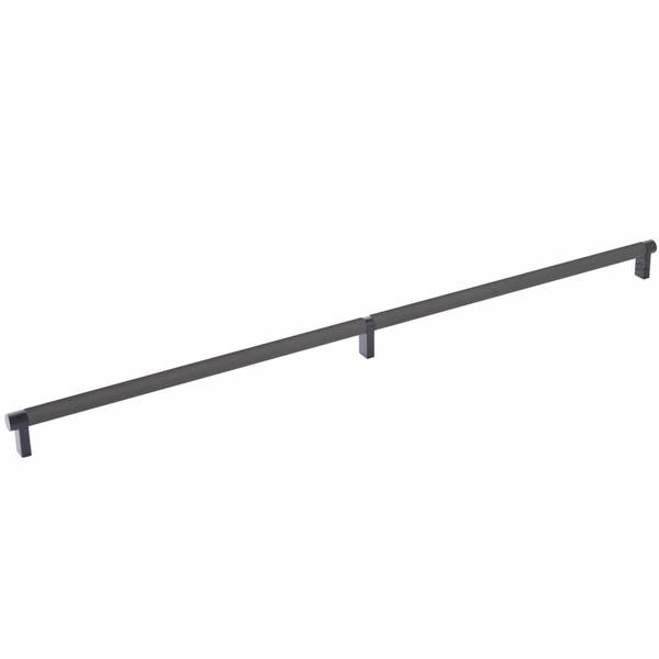 Emtek - Select Cabinet Pull 24 Inch C-C, Rectangular Stem, Knurled Bar