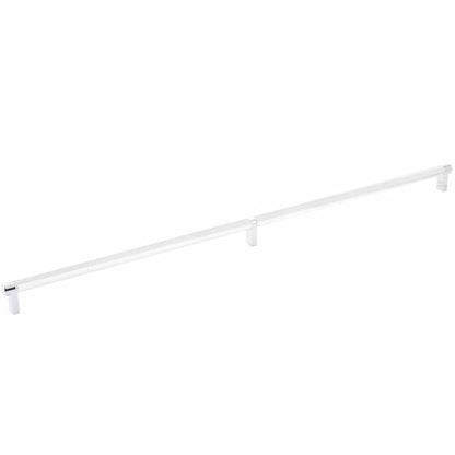 Emtek - Select Cabinet Pull 24 Inch C-C, Rectangular Stem, Knurled Bar