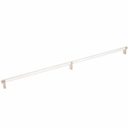 Emtek - Select Cabinet Pull 24 Inch C-C, Rectangular Stem, Knurled Bar