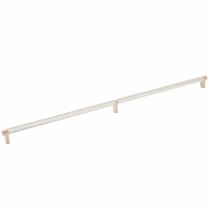 Emtek - Select Cabinet Pull 24 Inch C-C, Rectangular Stem, Knurled Bar