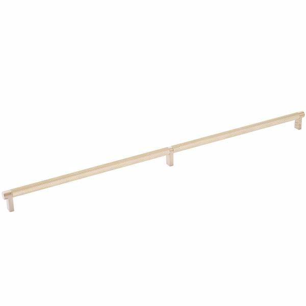 Emtek - Select Cabinet Pull 24 Inch C-C, Rectangular Stem, Knurled Bar