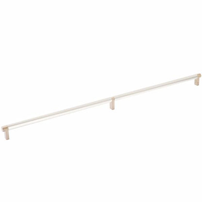 Emtek - Select Cabinet Pull 24 Inch C-C, Rectangular Stem, Smooth Bar