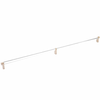 Emtek - Select Cabinet Pull 24 Inch C-C, Rectangular Stem, Smooth Bar