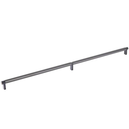 Emtek - Select Cabinet Pull 24 Inch C-C, Rectangular Stem, Smooth Bar