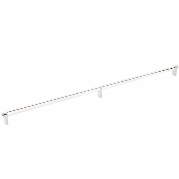 Emtek - Select Cabinet Pull 24 Inch C-C, Rectangular Stem, Smooth Bar