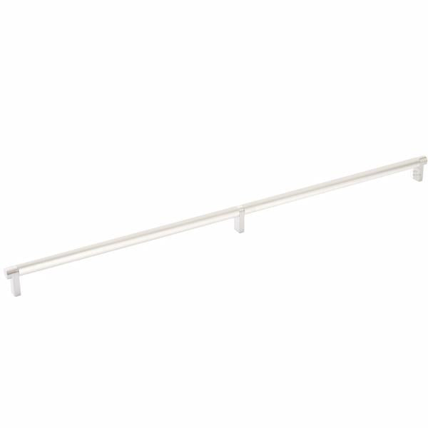 Emtek - Select Cabinet Pull 24 Inch C-C, Rectangular Stem, Smooth Bar
