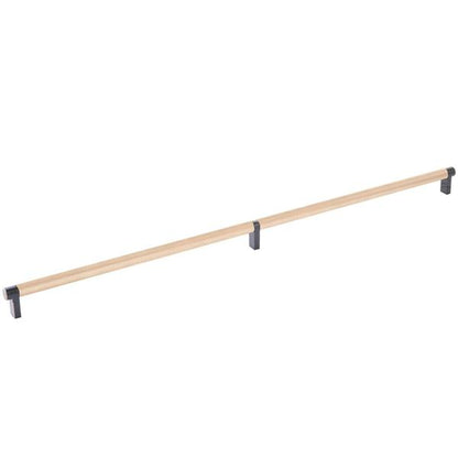 Emtek - Select Cabinet Pull 24 Inch C-C, Rectangular Stem, Knurled Bar