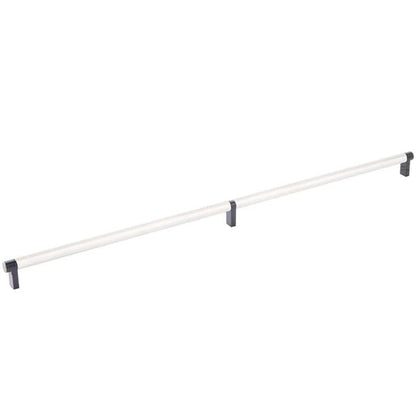 Emtek - Select Cabinet Pull 24 Inch C-C, Rectangular Stem, Knurled Bar