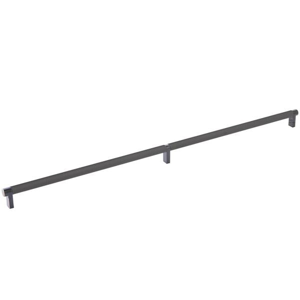 Emtek - Select Cabinet Pull 24 Inch C-C, Rectangular Stem, Knurled Bar