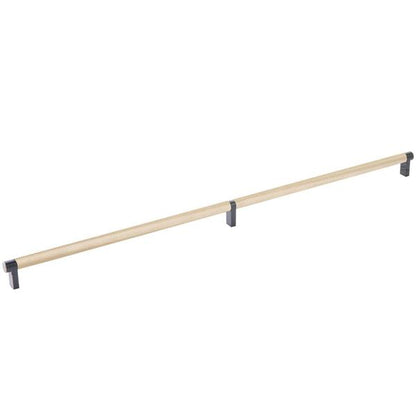 Emtek - Select Cabinet Pull 24 Inch C-C, Rectangular Stem, Knurled Bar