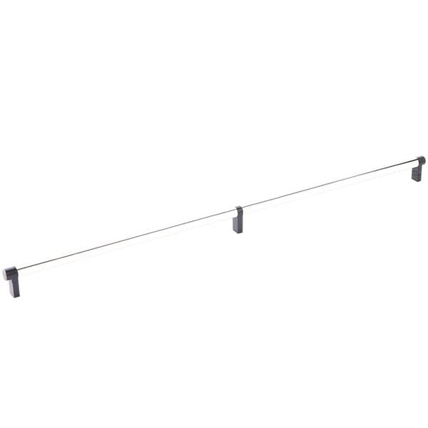 Emtek - Select Cabinet Pull 24 Inch C-C, Rectangular Stem, Smooth Bar