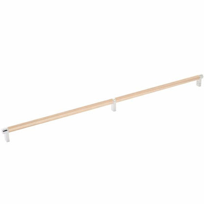 Emtek - Select Cabinet Pull 24 Inch C-C, Rectangular Stem, Knurled Bar