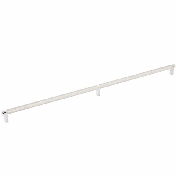 Emtek - Select Cabinet Pull 24 Inch C-C, Rectangular Stem, Knurled Bar