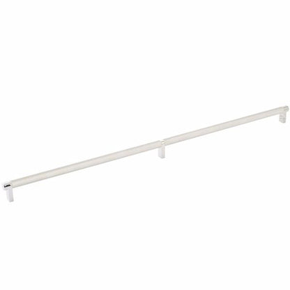 Emtek - Select Cabinet Pull 24 Inch C-C, Rectangular Stem, Knurled Bar