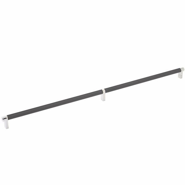Emtek - Select Cabinet Pull 24 Inch C-C, Rectangular Stem, Knurled Bar