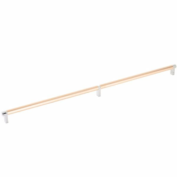 Emtek - Select Cabinet Pull 24 Inch C-C, Rectangular Stem, Smooth Bar