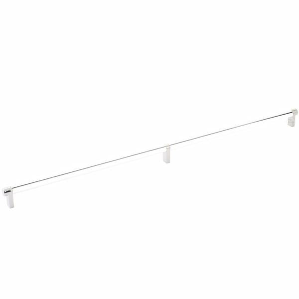 Emtek - Select Cabinet Pull 24 Inch C-C, Rectangular Stem, Smooth Bar