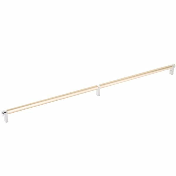 Emtek - Select Cabinet Pull 24 Inch C-C, Rectangular Stem, Smooth Bar