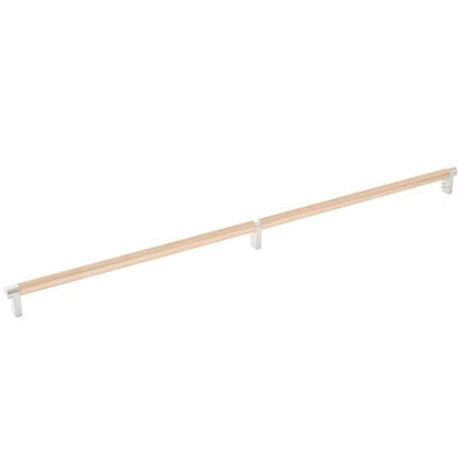 Emtek - Select Cabinet Pull 24 Inch C-C, Rectangular Stem, Knurled Bar