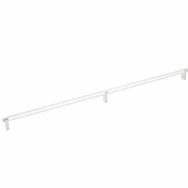Emtek - Select Cabinet Pull 24 Inch C-C, Rectangular Stem, Knurled Bar