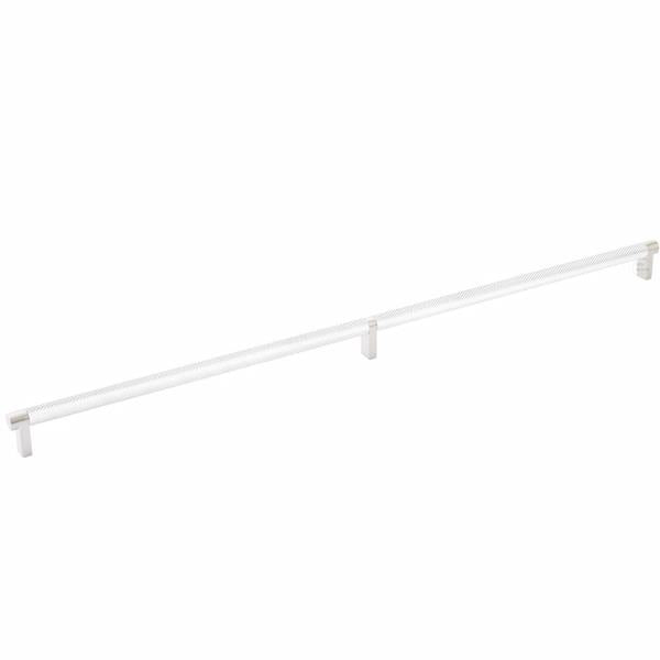 Emtek - Select Cabinet Pull 24 Inch C-C, Rectangular Stem, Knurled Bar