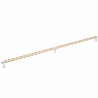 Emtek - Select Cabinet Pull 24 Inch C-C, Rectangular Stem, Knurled Bar