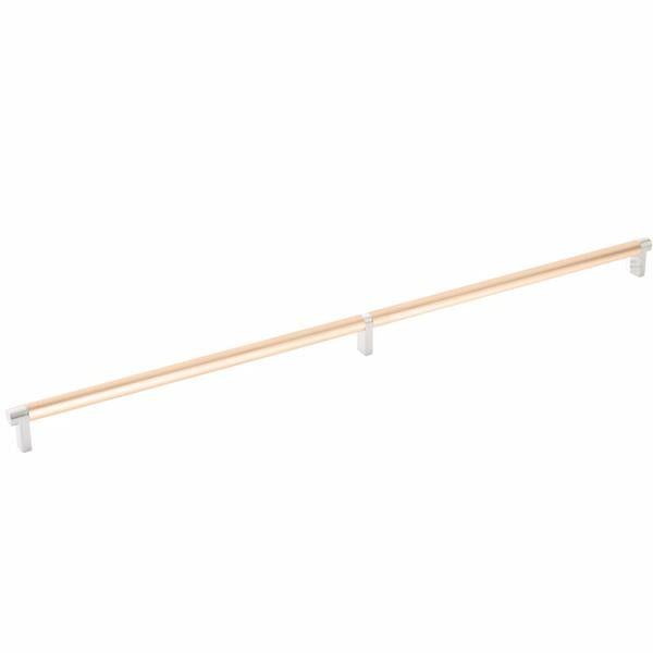 Emtek - Select Cabinet Pull 24 Inch C-C, Rectangular Stem, Smooth Bar