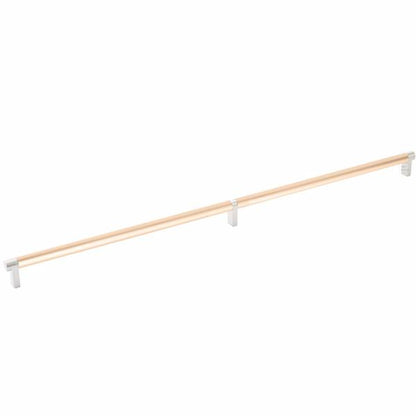 Emtek - Select Cabinet Pull 24 Inch C-C, Rectangular Stem, Smooth Bar