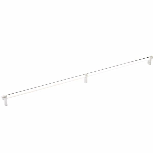 Emtek - Select Cabinet Pull 24 Inch C-C, Rectangular Stem, Smooth Bar