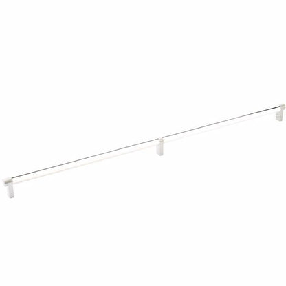 Emtek - Select Cabinet Pull 24 Inch C-C, Rectangular Stem, Smooth Bar