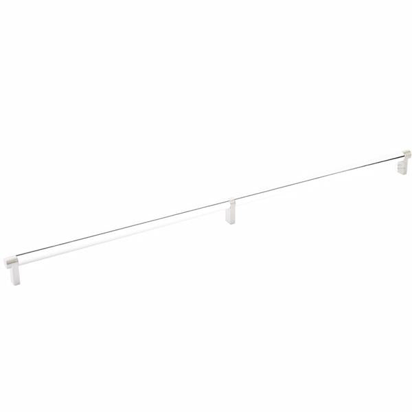 Emtek - Select Cabinet Pull 24 Inch C-C, Rectangular Stem, Smooth Bar