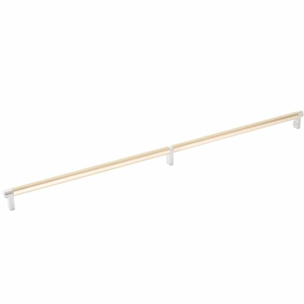 Emtek - Select Cabinet Pull 24 Inch C-C, Rectangular Stem, Smooth Bar