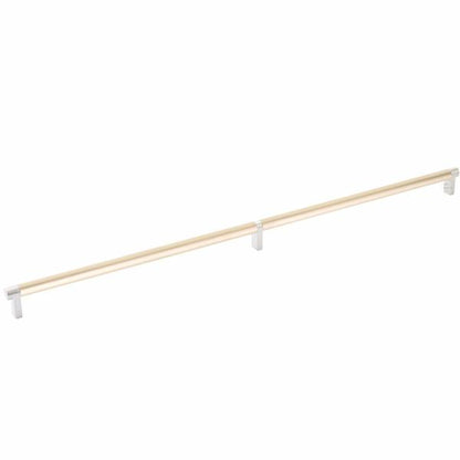 Emtek - Select Cabinet Pull 24 Inch C-C, Rectangular Stem, Smooth Bar