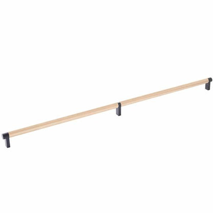 Emtek - Select Cabinet Pull 24 Inch C-C, Rectangular Stem, Knurled Bar