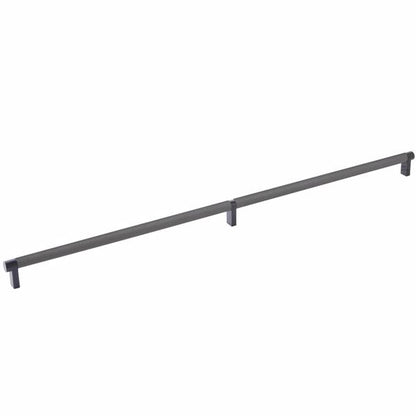 Emtek - Select Cabinet Pull 24 Inch C-C, Rectangular Stem, Knurled Bar