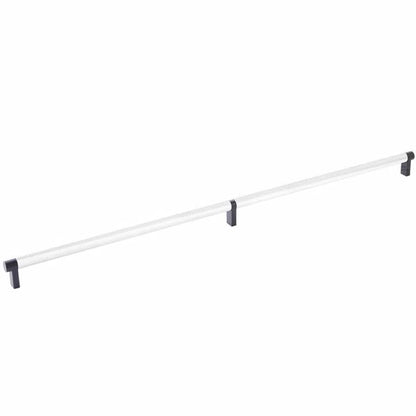 Emtek - Select Cabinet Pull 24 Inch C-C, Rectangular Stem, Knurled Bar