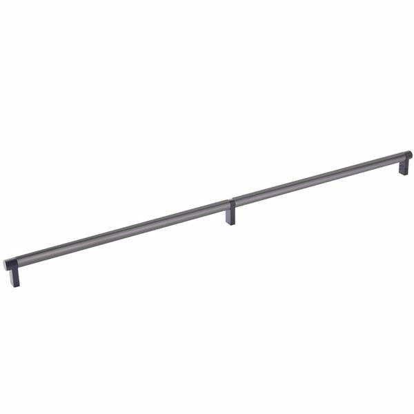 Emtek - Select Cabinet Pull 24 Inch C-C, Rectangular Stem, Smooth Bar