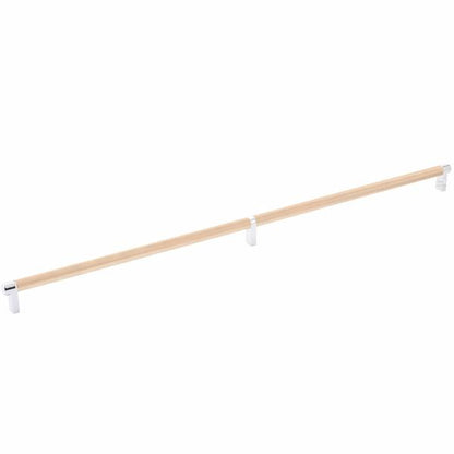Emtek - Select Cabinet Pull 24 Inch C-C, Rectangular Stem, Knurled Bar