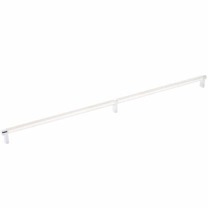 Emtek - Select Cabinet Pull 24 Inch C-C, Rectangular Stem, Knurled Bar