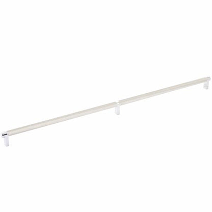 Emtek - Select Cabinet Pull 24 Inch C-C, Rectangular Stem, Knurled Bar